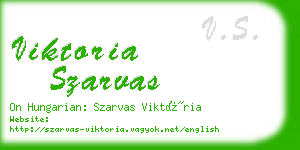 viktoria szarvas business card